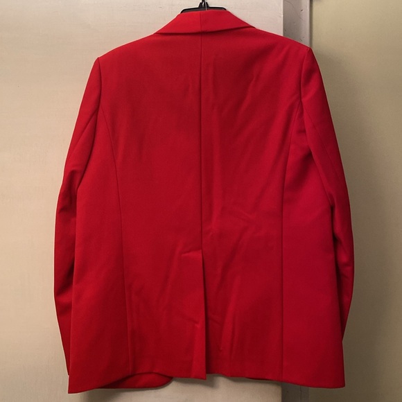 Zadig&Voltair Virgin Wool Stretch Crisp True Red Jacket New With Tags - Picture 5 of 16